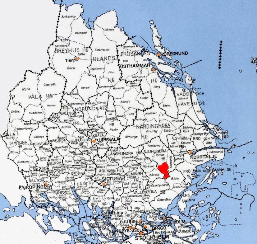 Karta Över Uppland | Sverigekarta